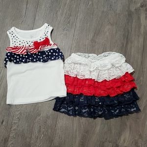 Girls 2T Stars and Stripes